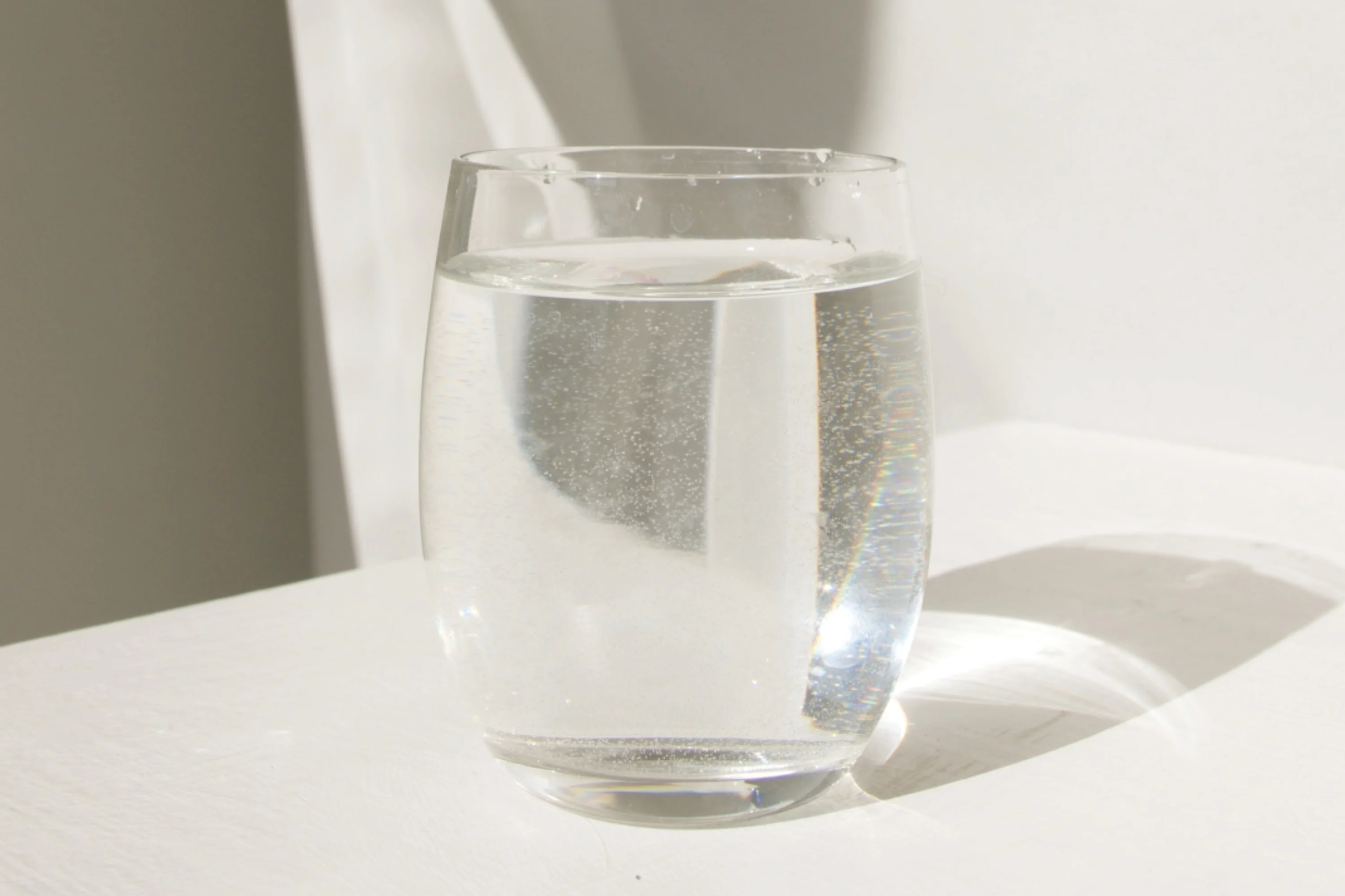 clear glass of water